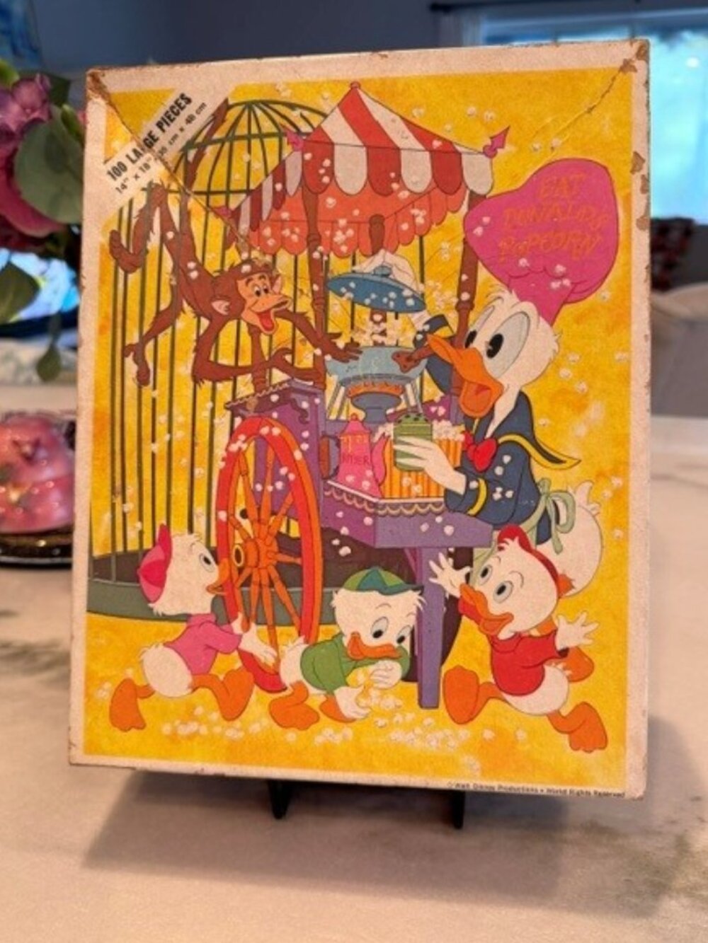 Vintage Whitman Disney Huey Dewey & Louie Donald Duck 100 Piece Puzzle Complete